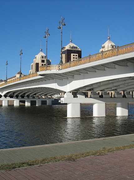 Мост через р.Есиль (Ишим) в Астане р.Есиль 2018-2019 гг.
